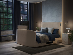 Aura Ottoman TV Bed Frame With Dolby Atmos Surround Sound