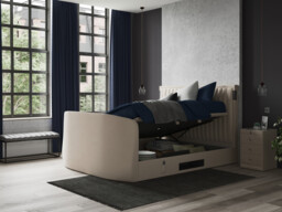 Aura Ottoman TV Bed Frame With Dolby Atmos Surround Sound - thumbnail 3