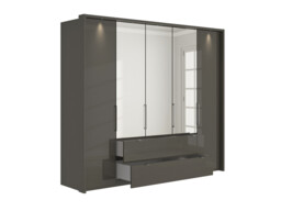 Sicily 5 Door Bi-Fold Wardrobe - thumbnail 2