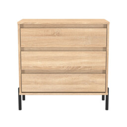 Veya 3 Drawer Chest of Drawers - thumbnail 2