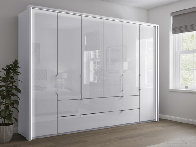 Sicily 6 Door Bi-Fold Wardrobe - image 1