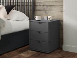 Dorsten 3 Drawer Bedside Cabinet