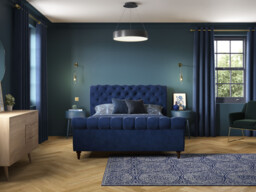 Penelope Upholstered Sleigh Bed Frame - thumbnail 2