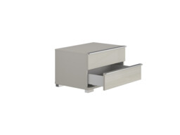 Sicily 2 Drawer Bedside Table - thumbnail 3