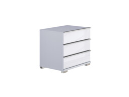 Sicily 3 Drawer Bedside Table - thumbnail 2