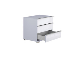 Sicily 3 Drawer Bedside Table - thumbnail 3
