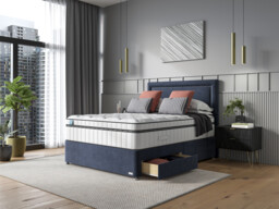 iGel NanoTech 6000i Plushtop Divan Bed Set on Castors - thumbnail 1