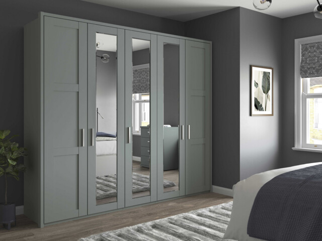 Alster 5 Door Hinged Wardrobe - image 1