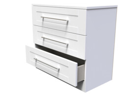 Santana 3 Drawer Wide Chest of Drawers - thumbnail 3