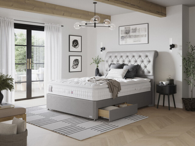 Staples & Co Artisan Decadence Divan Bed Set on Glides