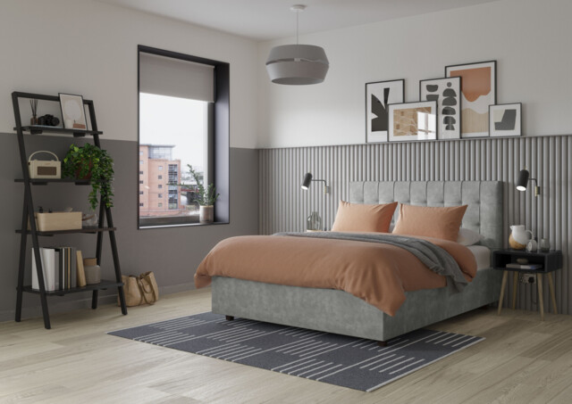 Alexis Ottoman Upholstered Bed Frame - image 1