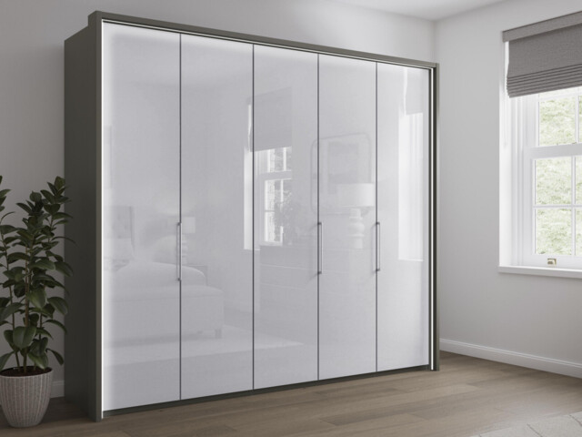 Sicily 5 Door Bi-Fold Wardrobe - image 1