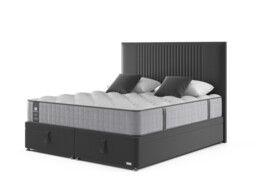 Sealy Newton Posturepedic Divan Bed Set On Glides - thumbnail 2