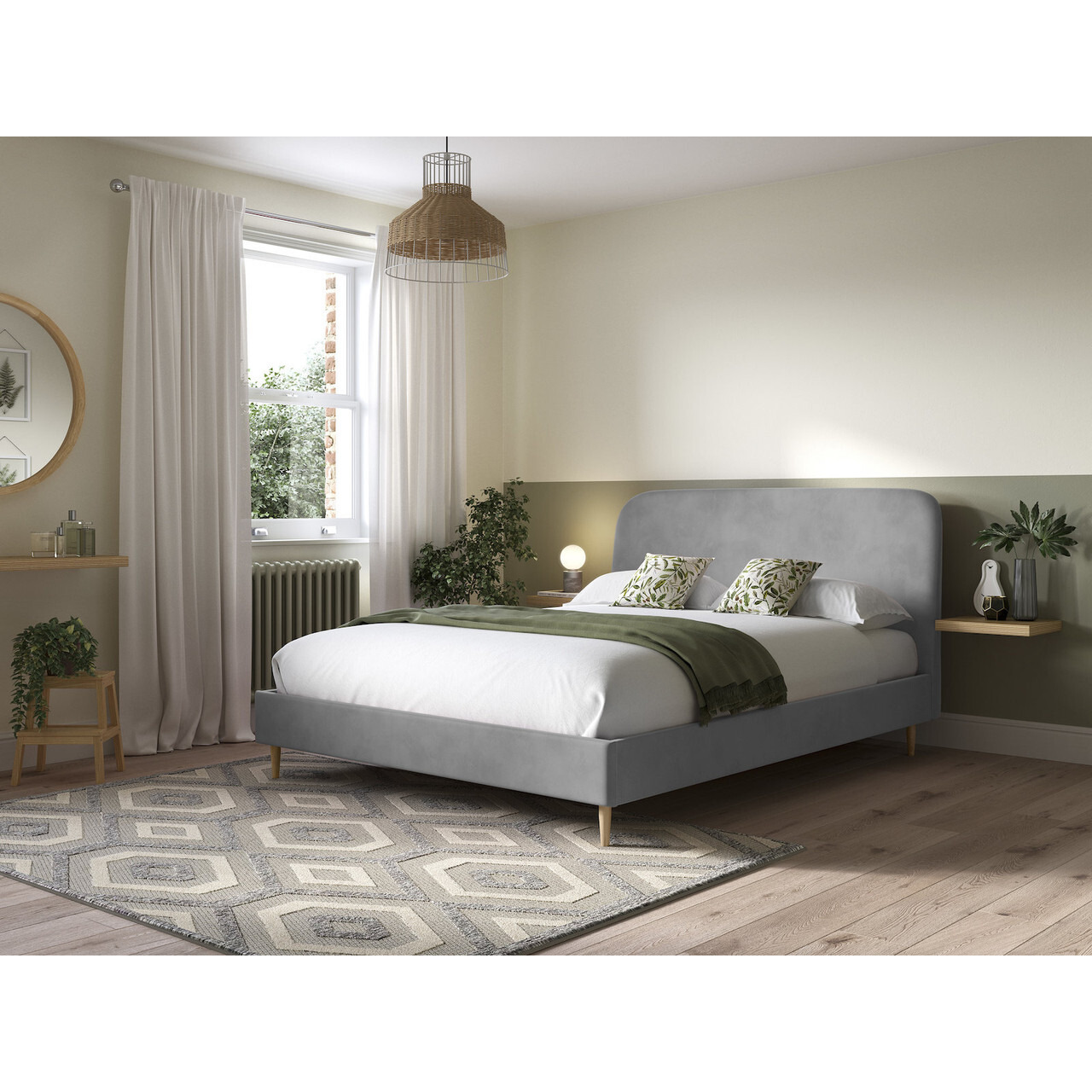 Kora Upholstered Bed Frame - image 1
