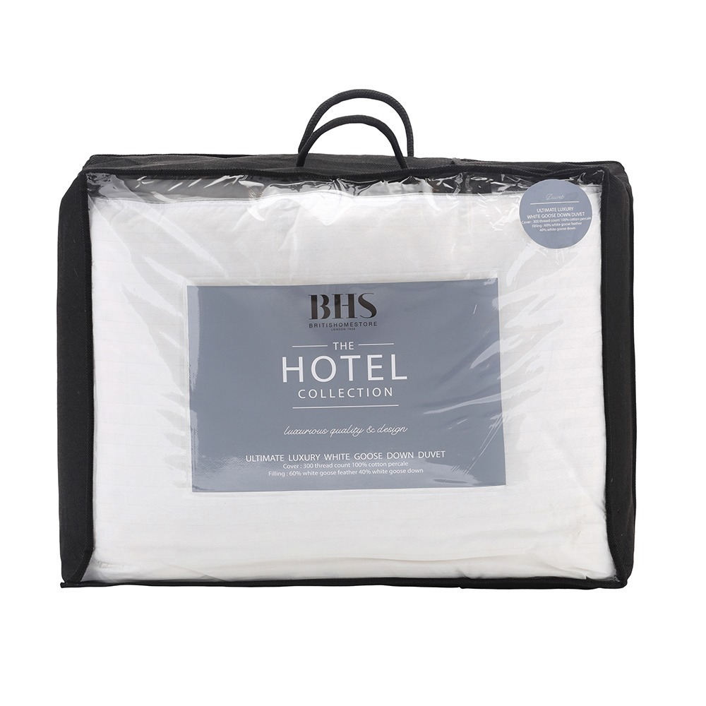 Hotel Collection 5 Star 15 Tog White Goose Down Duvet, Double