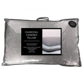 Medium Firm Pillow, Charcoal - thumbnail 2