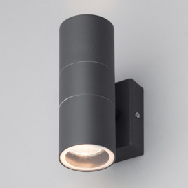 Jared Outdoor Up and Down Wall Light, Anthracite - thumbnail 3