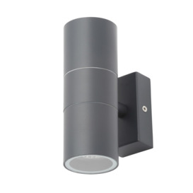 Jared Outdoor Up and Down Wall Light, Anthracite - thumbnail 1