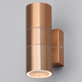 Jared Outdoor Up and Down Wall Light, Copper - thumbnail 3