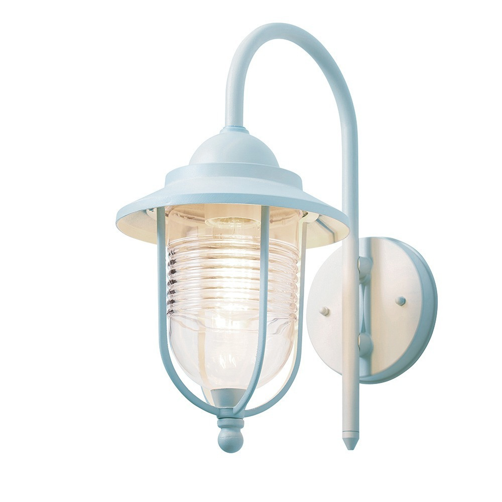 Walker Outdoor Fishermans Style Wall Light, Pale Blue - image 1