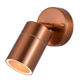Jared Single Outdoor Wall Light, Copper - thumbnail 1