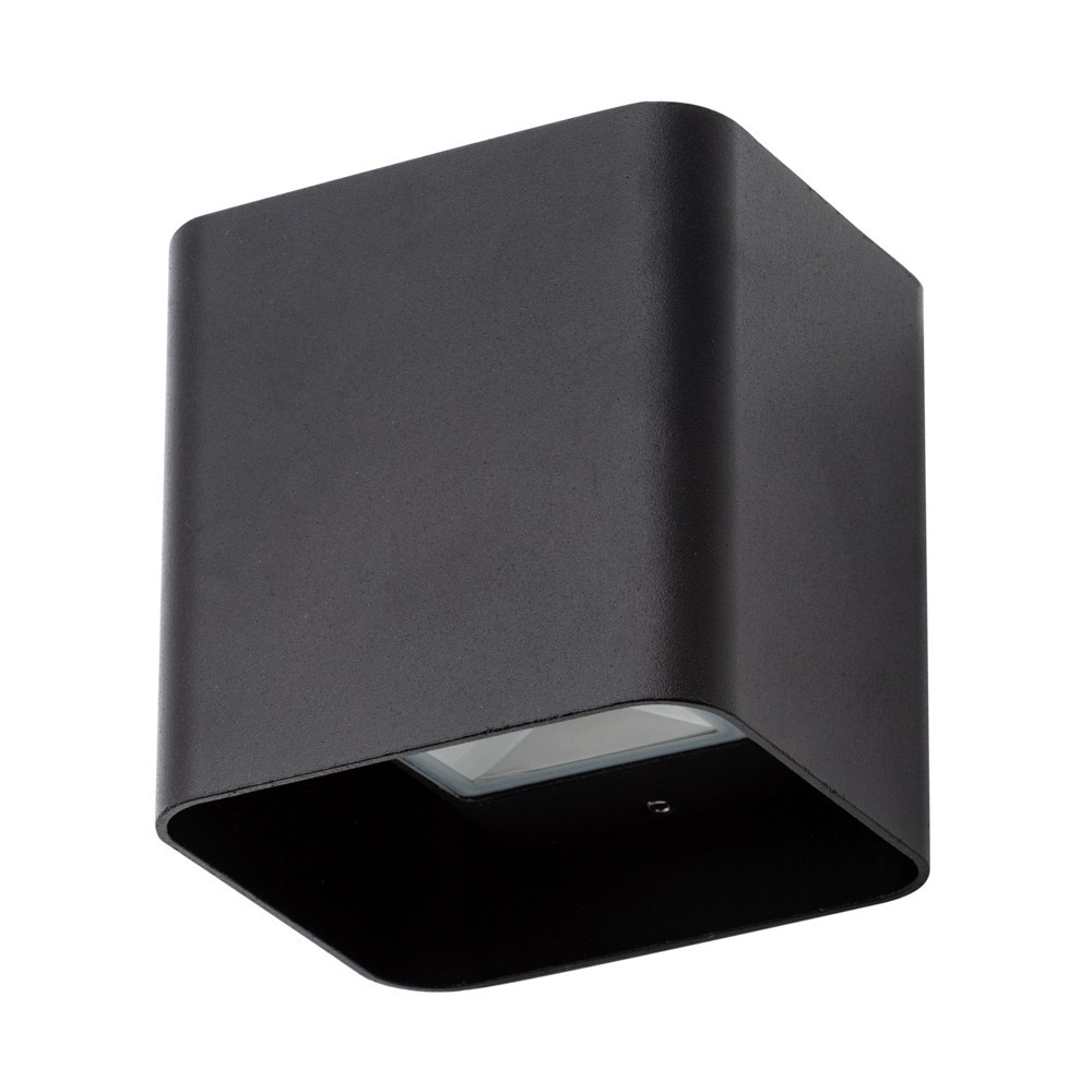 Cameron Outdoor LED Square Up and Down Wall Light, Black - image 1