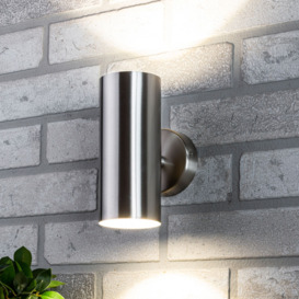 Grant Outdoor Up & Down LED Wall Light, Stainless Steel - thumbnail 2
