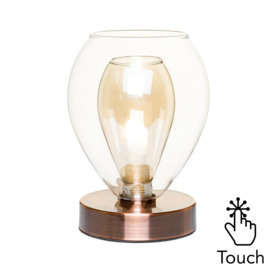 Carmella Touch Table Lamp, Copper