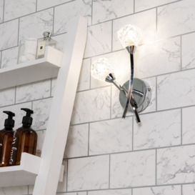 Eliza Bathroom Wall Light, Chrome - thumbnail 2