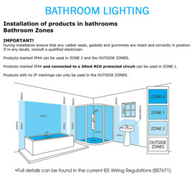 Arya Tangle Flush Bathroom Ceiling Light, Chrome - thumbnail 2