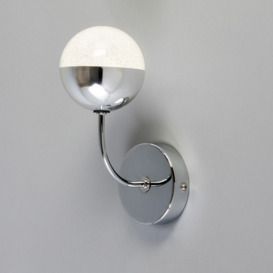 Sile LED Bathroom Wall Light, Chrome - thumbnail 3