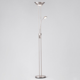 Mother and Child Floor Lamp, Satin Nickel - thumbnail 3