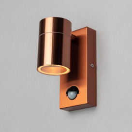 Jared Outdoor Up or Down Wall Light with PIR Sensor, Copper - thumbnail 3