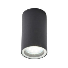 Jared Outdoor Porch Ceiling Light, Anthracite - thumbnail 1
