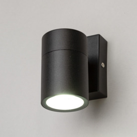Jared Outdoor Up or Down Wall Light, Black - thumbnail 3