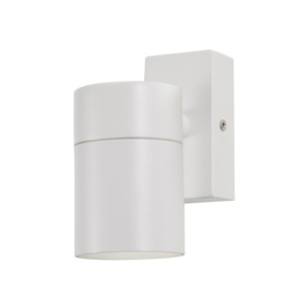 Jared Outdoor Up or Down Wall Light, White - thumbnail 1