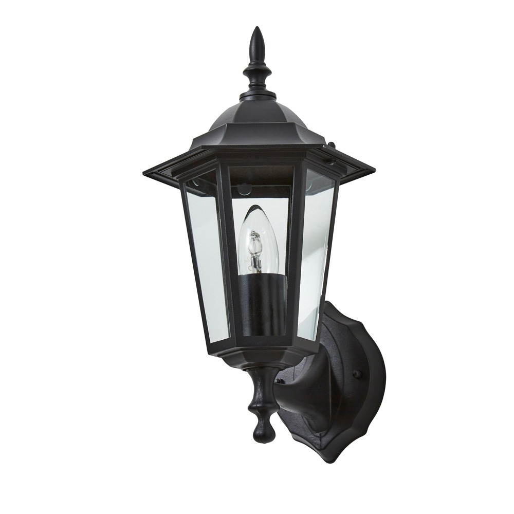 Reeta Outdoor Lantern Wall Light, Black - image 1