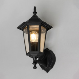 Reeta Outdoor Lantern Wall Light, Black - thumbnail 3