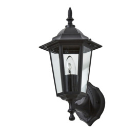 Reeta Outdoor Lantern Wall Light, Black