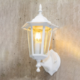 Reeta Outdoor Lantern Wall Light, White - thumbnail 2