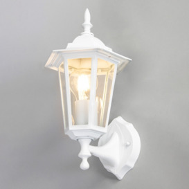 Reeta Outdoor Lantern Wall Light, White - thumbnail 3