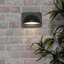 Jude Outdoor LED Wall Light, Anthracite - thumbnail 2