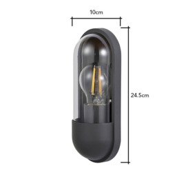 Bolus Outdoor Wall Light, Anthracite - thumbnail 2