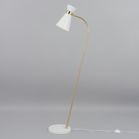 Olson Arc Floor Lamp, White - thumbnail 3