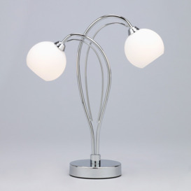 Soni Table Lamp, Chrome - thumbnail 3