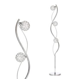 Orianna Floor Lamp, Chrome