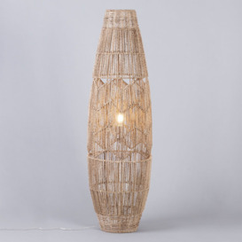 Jute String Floor Lamp, Natural - thumbnail 3