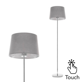 Mira Touch Floor Lamp, Grey - thumbnail 1