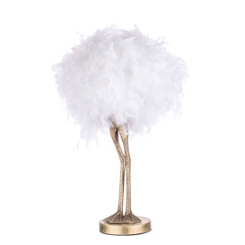 Ada Ostrich Legs Table Lamp, White and Gold - thumbnail 1