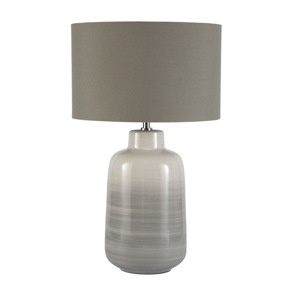 Cherry Ombre Ceramic Table Lamp, Grey - image 1